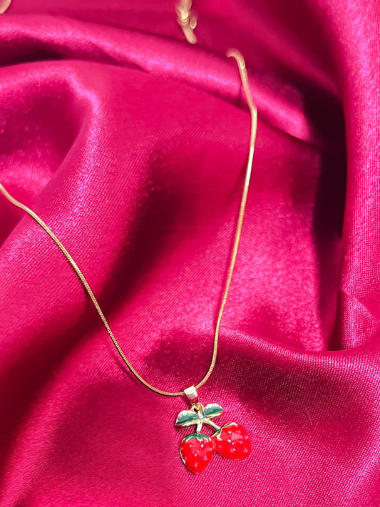 Strawberry Necklace 🍓✨