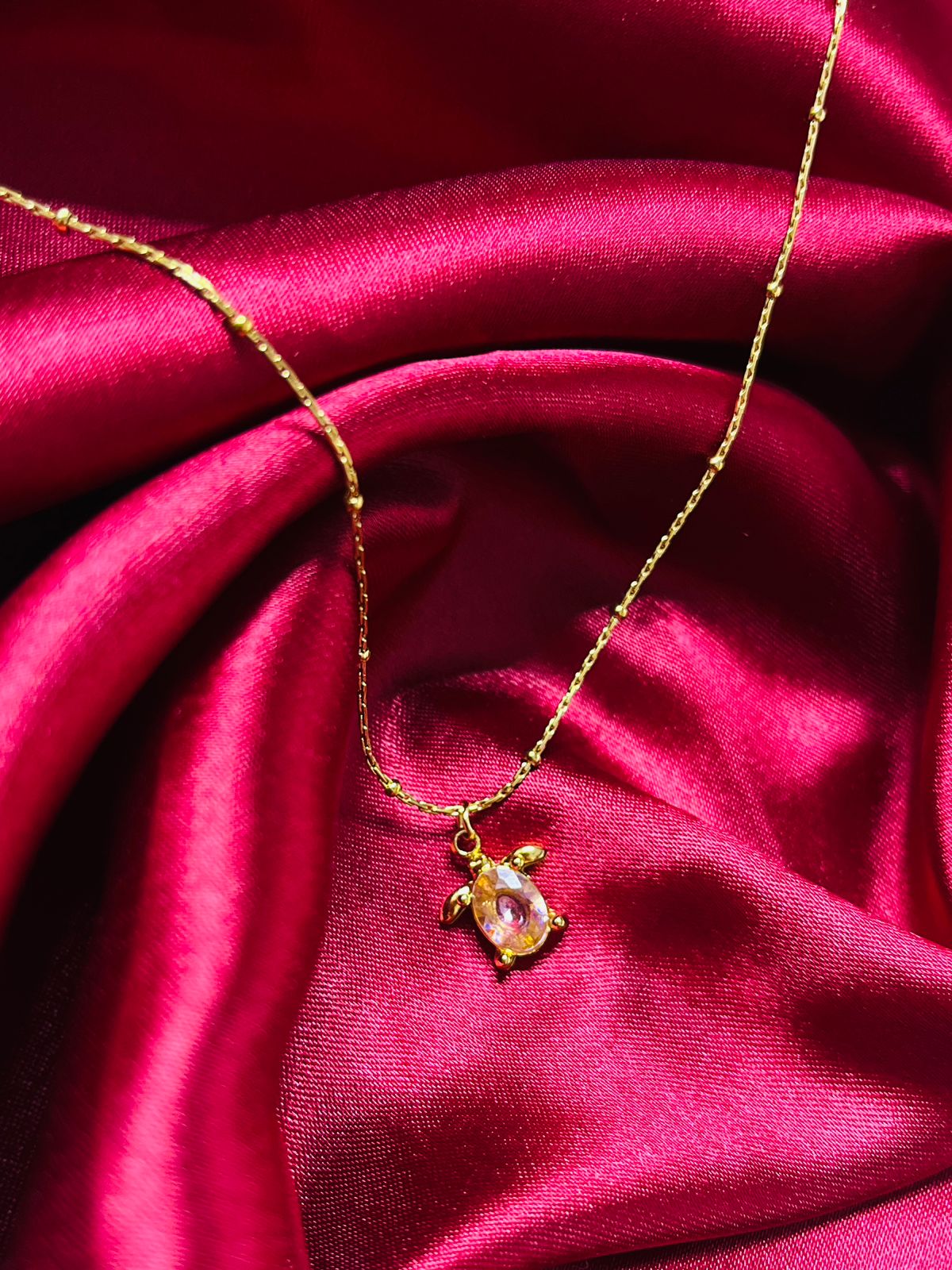 Lucky Turtle Necklace 🐢💎