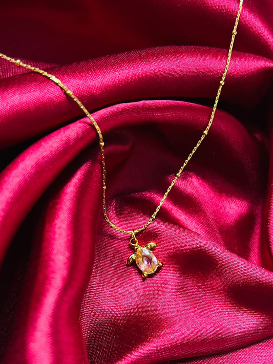 Lucky Turtle Necklace 🐢💎