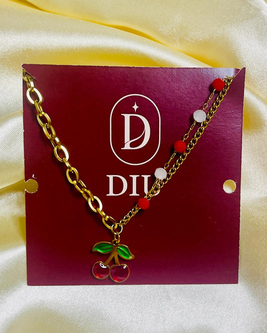 Cherry Chain Bracelet