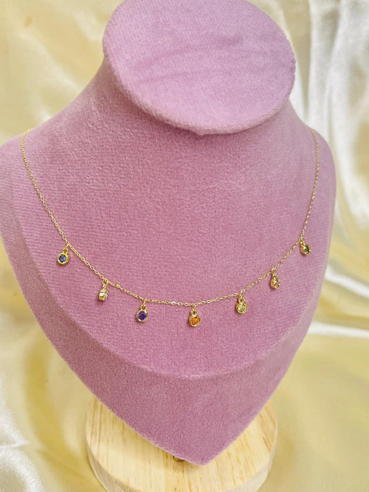 Rainbow Drops Necklace