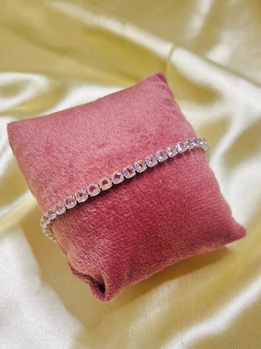 Pink Radiance Tennis Bracelet