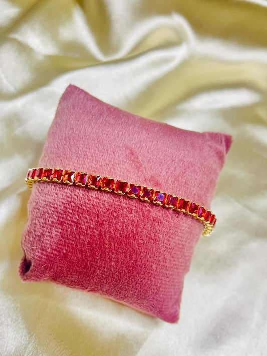 Ruby Shine Tennis Bracelet