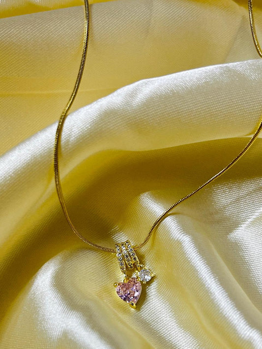 Rosé Heart Necklace