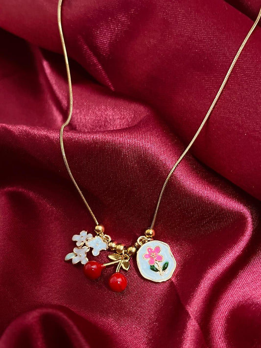 Cherry Blossom Necklace 🌸🍒