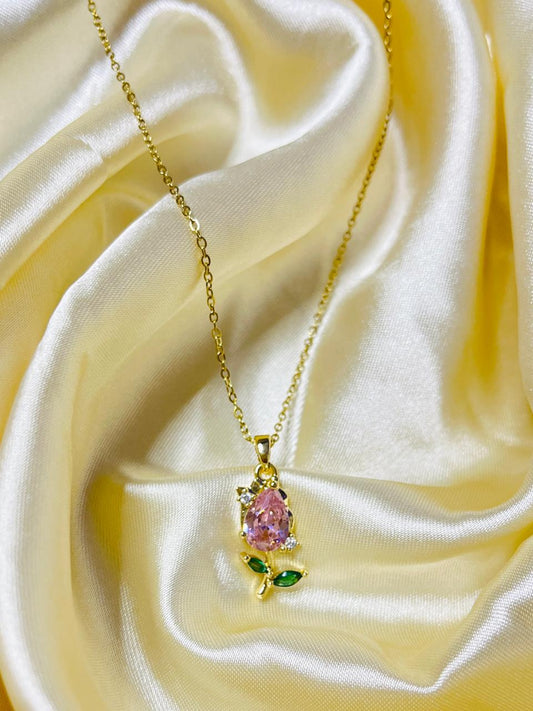 Rosé Bloom Necklace