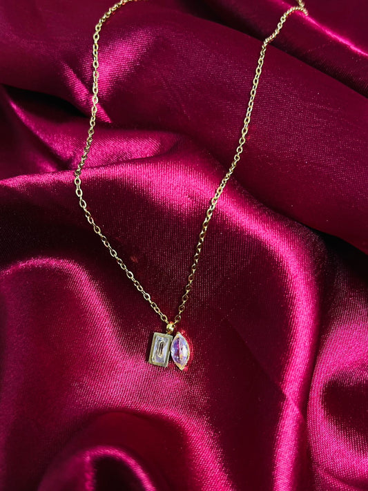 Crystal Duo Necklace