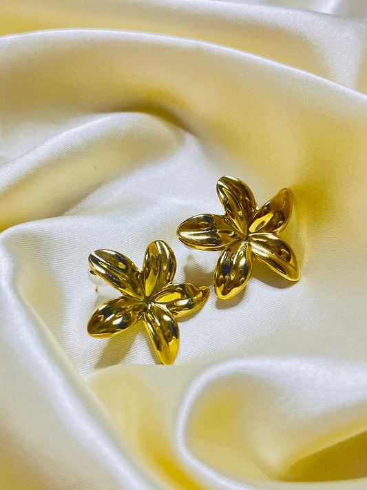 Golden Bloom Earing