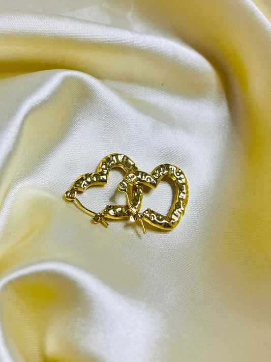 Golden Heart Earing